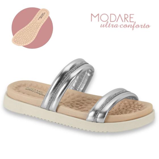 Imagem de Sandalia Modare Original Papete Strass Rasteira Slide Lancamento Conforto Estilo