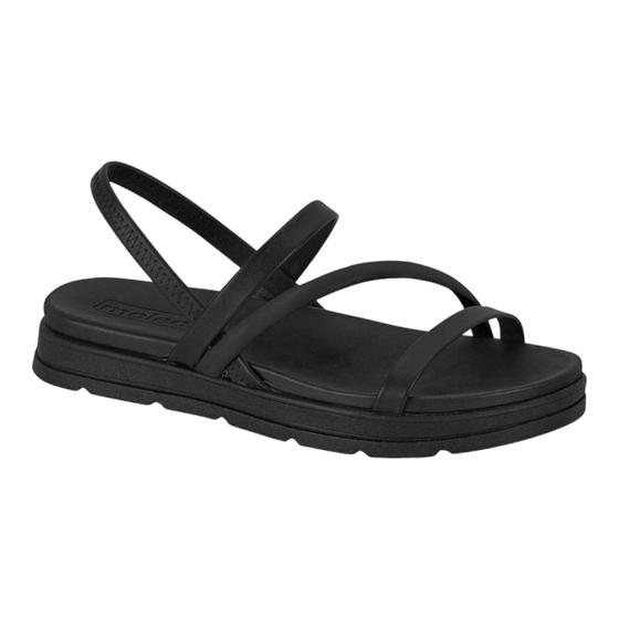 Imagem de Sandalia Moleca 5460.104 Papete Casual Elastico Flatform Feminino