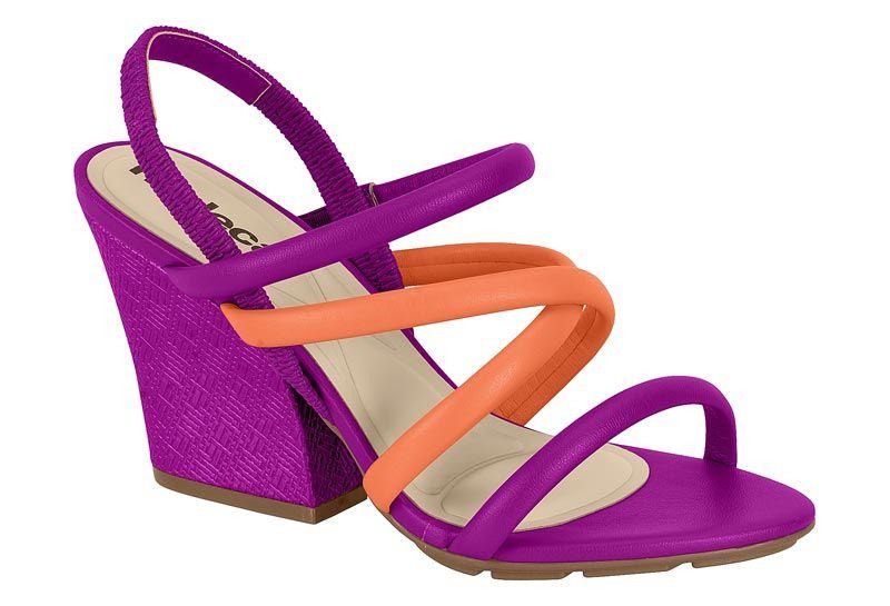 Moleca Salto Alto Sandalia Moleca Meia Pata Sandália Moleca