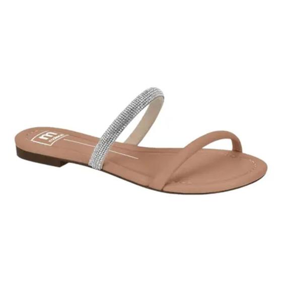 Imagem de Sandália Moleca Flats Feminino Strass  5429.443 -Nude