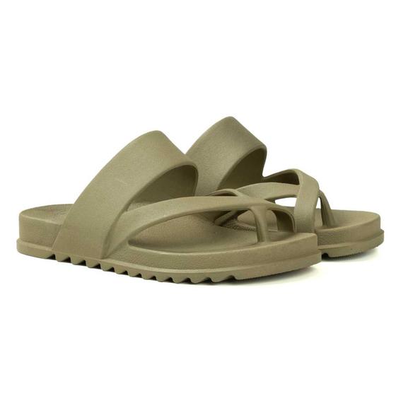 Imagem de Sandalia Nuvem Feminina Chinelo de Dedo Confortável Leve Flat Puff