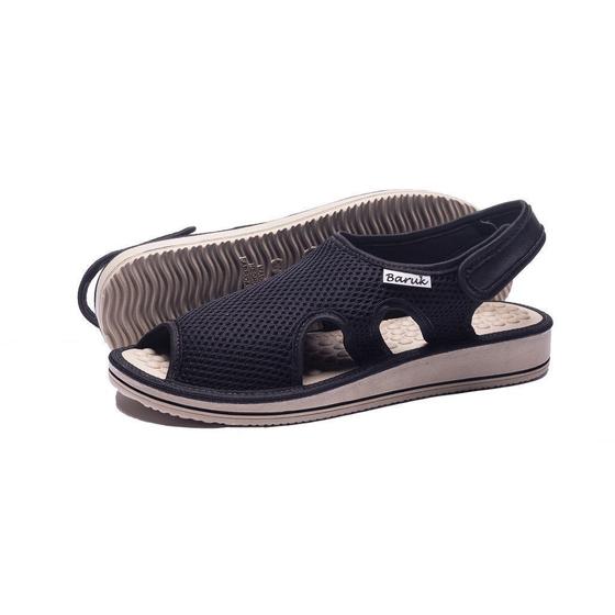 Sandália Ortopédica Massageadora Feminina Anti-Stress Anatômica Para Esporão, Fascite Plantar e Dores Articulares Preta Menor preço em Sandália Ortopédica Massageadora Feminina Anti-Stress Anatômica Para Esporão, Fascite Plantar e Dores Articulares Preta