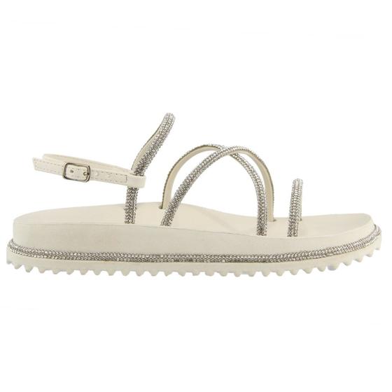Imagem de Sandália Papete  Feminina Flatform Brilho Strass