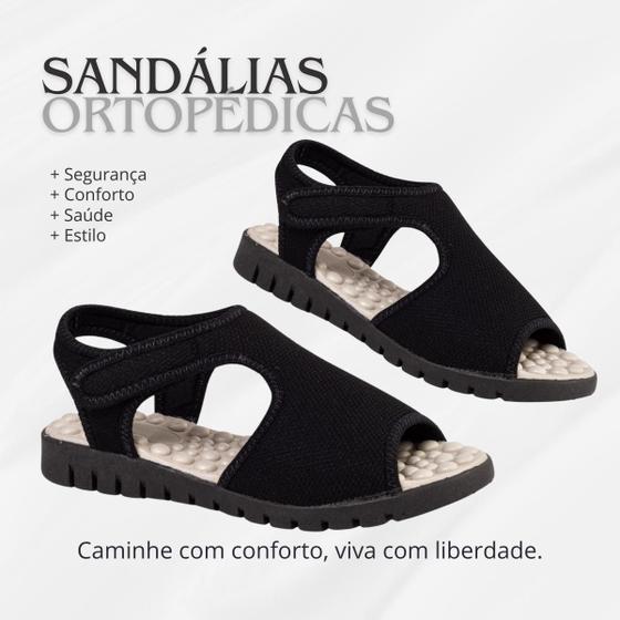 Imagem de Sandália Papete Feminina Ortopédica Uniflex Confortável