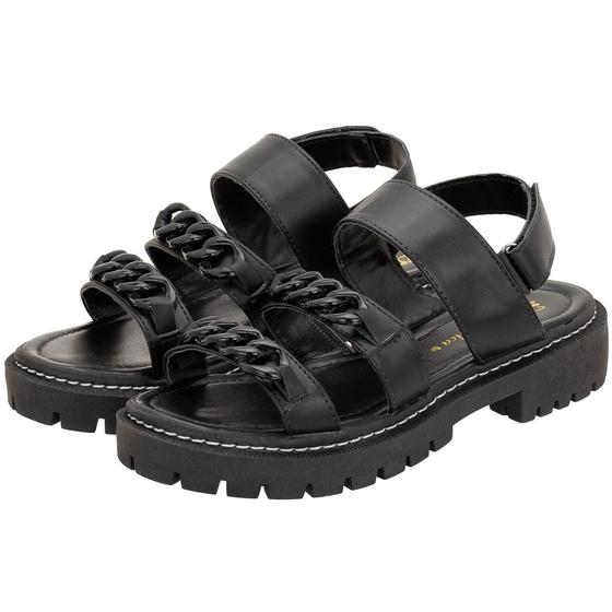 Sandália papéte feminina tratorada plataforma estilo blogueira tiras branca confortável - Angela Shoes Imagem de Sandália papéte feminina tratorada plataforma estilo blogueira tiras branca confortável
