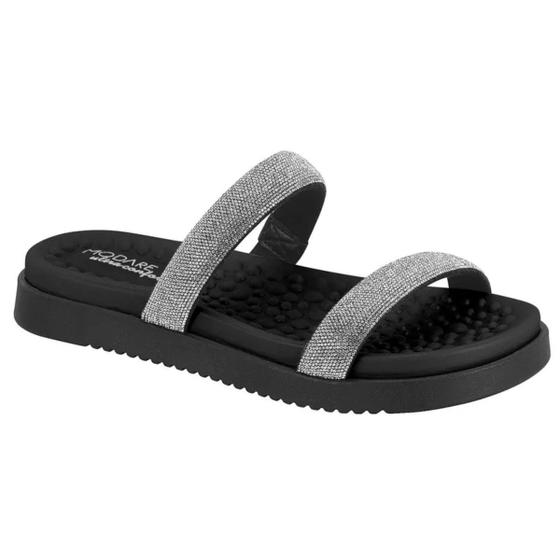 Imagem de Sandalia Papete Strass Ortopédica Feminina Modare 7178116