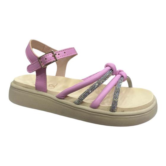 Imagem de Sandalia Papete Sua Sia 7051.00495 Fivela Salto Flatform Brilho Feminino