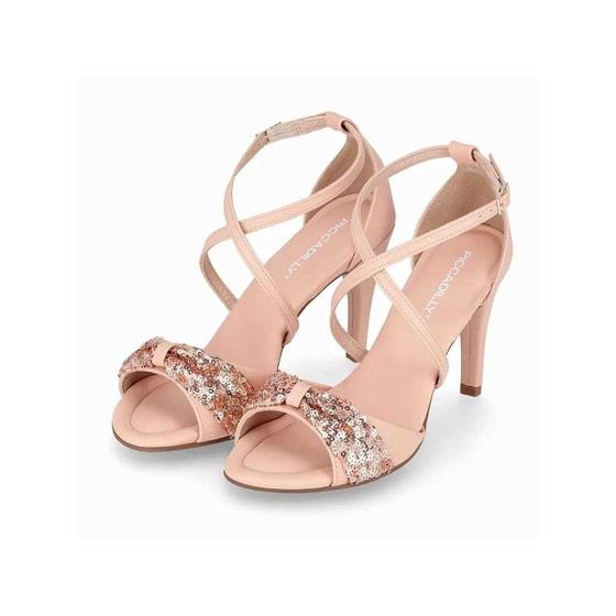 Imagem de Sandalia Piccadilly Salto Fino 727157 Rose