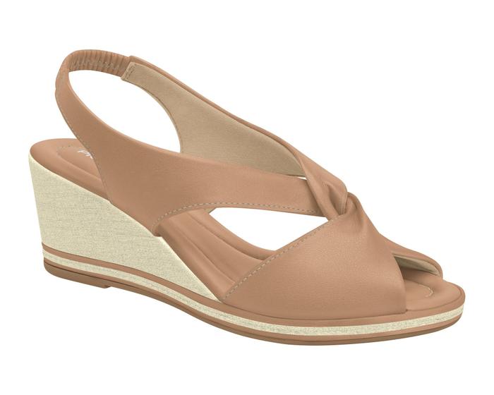 Imagem de Sandália Piccadilly Sling Back Alice Anabela Nude 408221