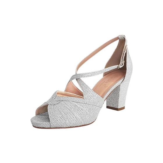 Sandalia Prata Sandalia Feminina Salto Sandália Feminina Salto