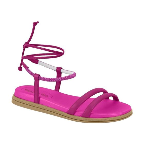 Sandália Rasteira Beira Rio Amarração Tira Feminina Rasteirinha