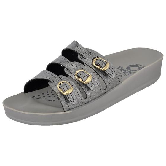 Sandália Rasteira Feminina Ortopédica Leve Conforto Casual Webe