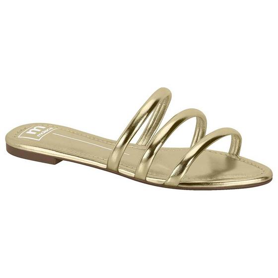 Imagem de Sandália Rasteira Feminina Slide Dourado Moleca 5460.204