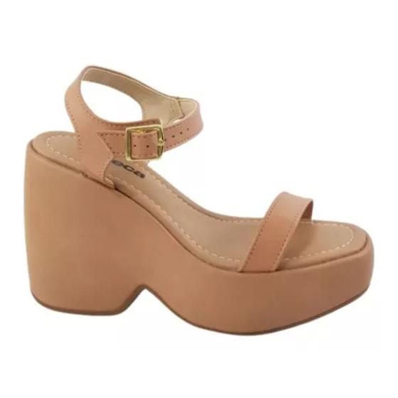 Moleca Salto Anabela Sandalia Salto Alto Moleca Plataforma Casual