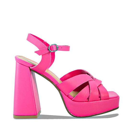 Imagem de Sandalia Salto Alto Plataforma Rosa Smidt Shoes 46103