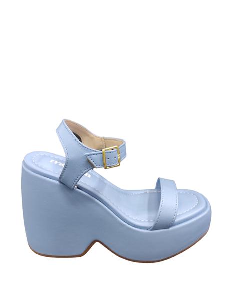 Sand lia Salto Plataforma Anabela Moleca Feminina 5473 101 Sand lia 