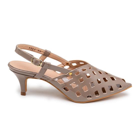 Imagem de Sandalia Slingback Feminino multimateriais de qualidade 6033