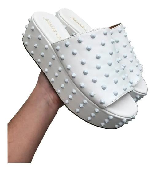 Imagem de Sandália Tamanco Plataforma Flat Spikes