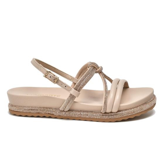 Imagem de Sandália Via Marte Flatform Solado Com Strass 101-003-02