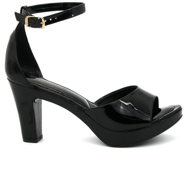 Sandália Feminina Meia Pata Preto Fechado Sandália Via Uno 411003