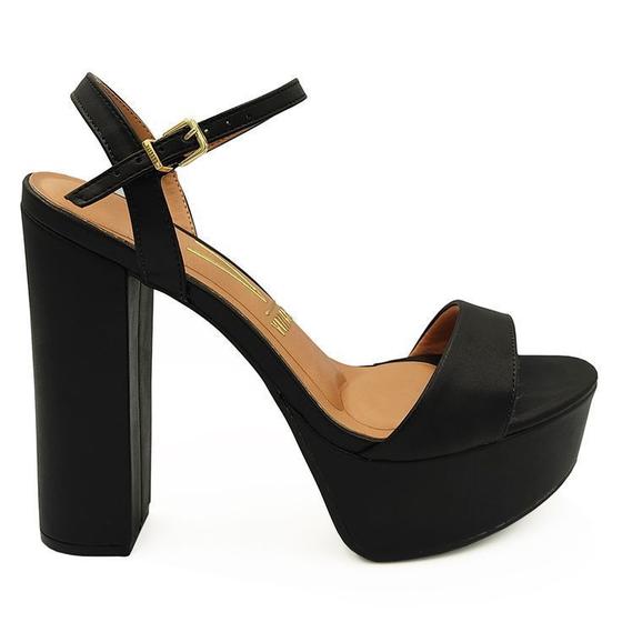 Outlet Sandalia Sandália Vizzano Salto Alto SandÃ¡lia Salto Grosso