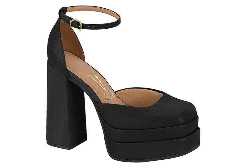 Salto Alto Sandalia Salto Grosso Fechada Sandália Vizzano Salto