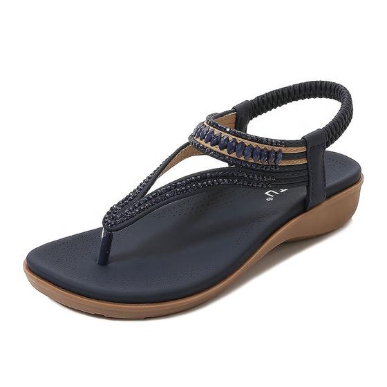 Imagem de Sandálias Femininas com Sola Elástica de PU - Conforto e Estilo