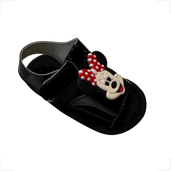 Imagem de Sandalinha Menina Minnie Recem Nascido Bebe Sapatinho