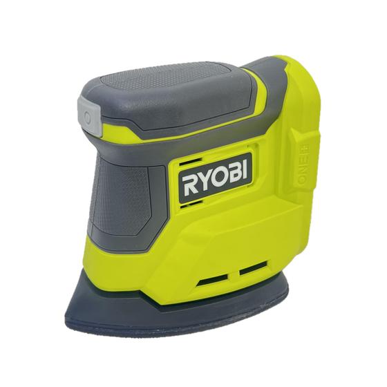 Sander RYOBI 18V Corner Cat Finish sem fio com lixa Imagem de Sander RYOBI 18V Corner Cat Finish sem fio com lixa