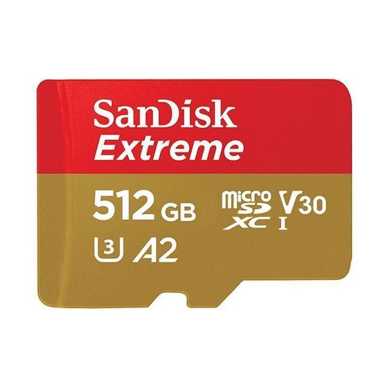 Imagem de Sandisk Micro Sdxc Extreme U3 160Mb/S 4K A2 512Gb Original