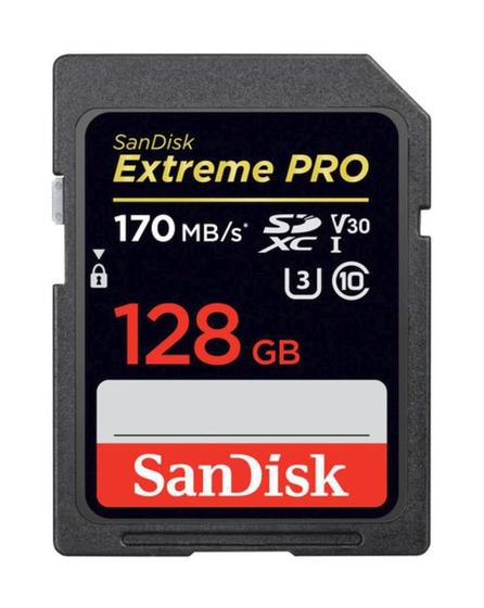 Imagem de Sandisk Sdxc Extreme Pro V30 95Mb/S 128Gb