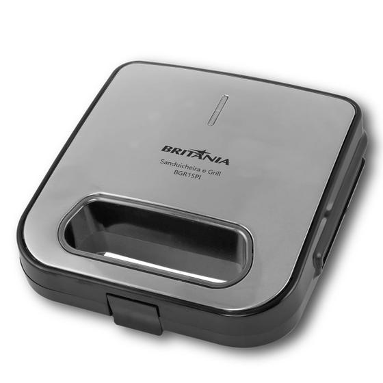 Sanduicheira e Grill Britânia BGR15PI Antiaderente 750W Menor preço em Sanduicheira e Grill Britânia BGR15PI Antiaderente 750W