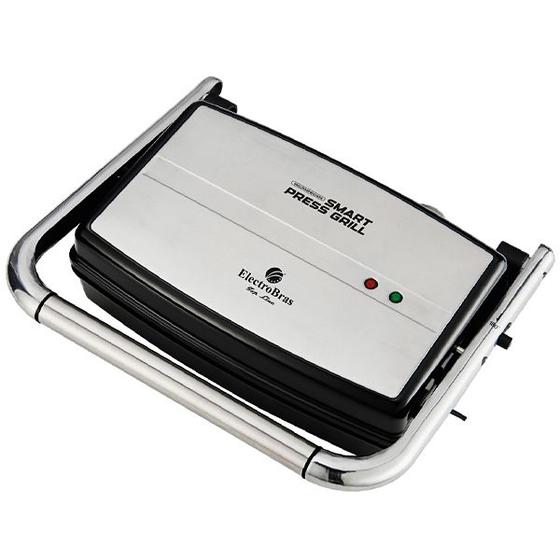 Imagem de Sanduicheira e Grill Electrobras Smart Press Grill EBPG-02 1.500 Watts 220 - 240V ~ 50/60 HZ - Prata/Preta