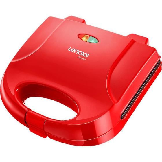 Imagem de Sanduicheira E Grill Lenoxx Easy Red Vermelha 750W 127V