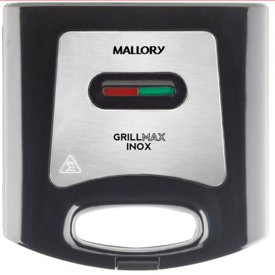 Imagem de Sanduicheira e Grill Mallory Grill Max 750W Antiaderente Preto e Inox