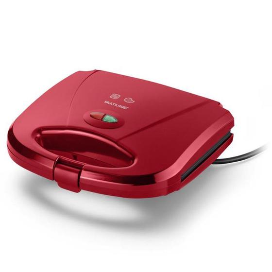 Imagem de Sanduicheira e Minigrill 220V 750W Vermelha Multilaser - CE149