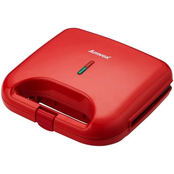 Sanduicheira Elétrica Antiaderente Vermelha 110v 750w Amvox é boa?