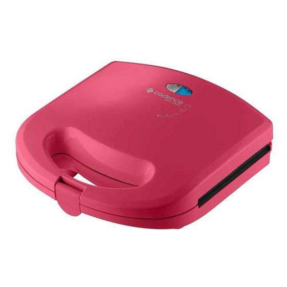 Imagem de Sanduicheira grill 750w cadence - pink ellegance 220v