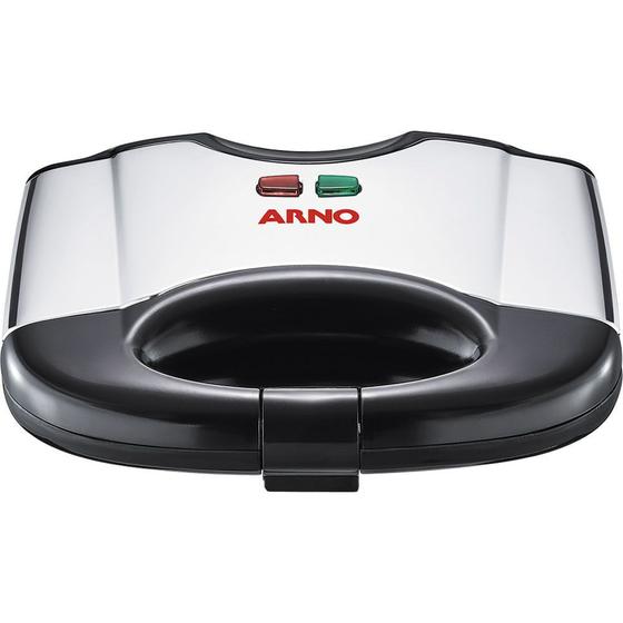 Sanduicheira Grill Arno SACS Inox Preta e Prata 220V Menor preço em Sanduicheira Grill Arno SACS Inox Preta e Prata 220V
