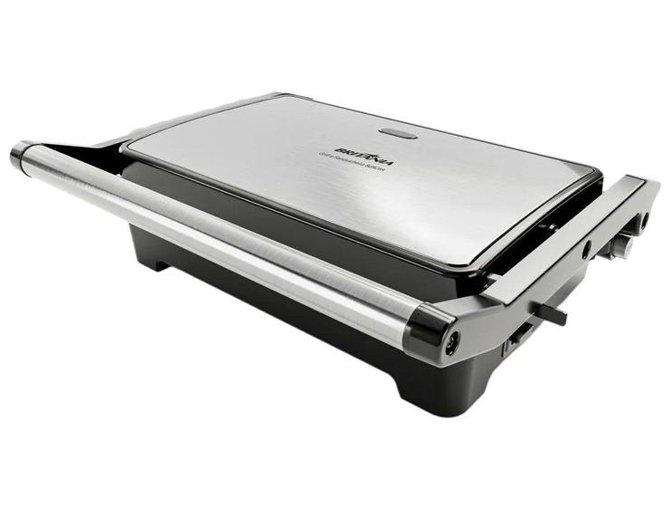 Sanduicheira Grill 2 Em 1 Elgin Brunch Time Antiaderente 800W Preta 220V
