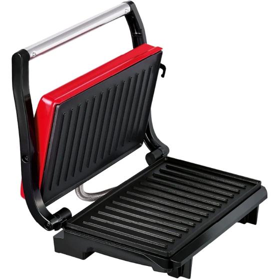 Imagem de Sanduicheira Grill Compact Arno UNO Vermelho 2 Hambúrgueres Placas Antiaderentes 760W sw3315