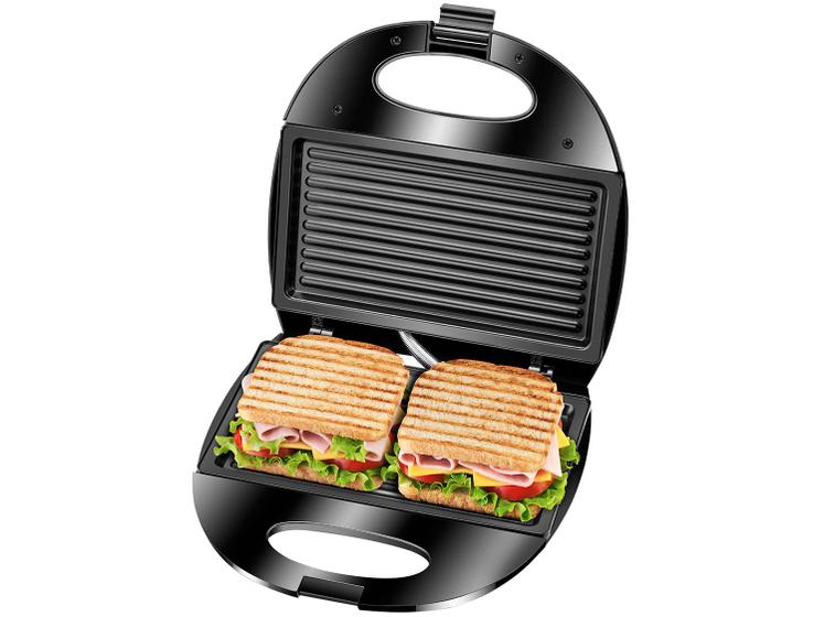 Imagem de Sanduicheira Grill Lenoxx Preta 750W Antiaderente Pr