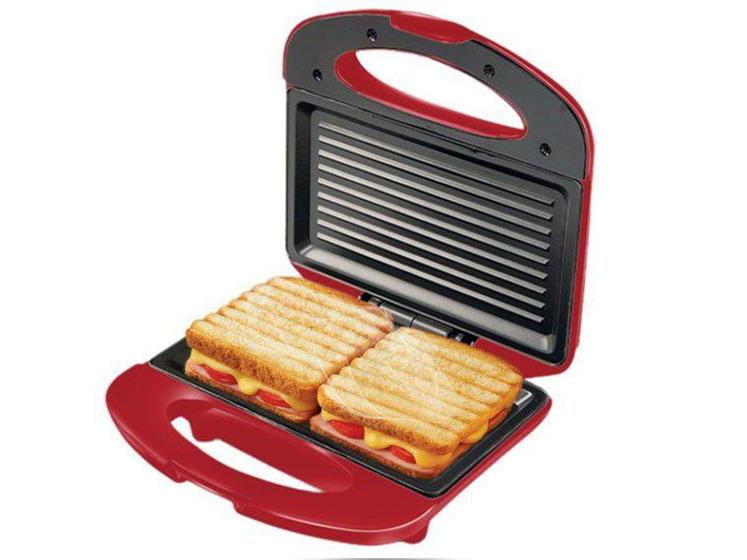 Imagem de Sanduicheira/Grill Mondial Red Premium S-19  - Vermelho 800W Antiaderente