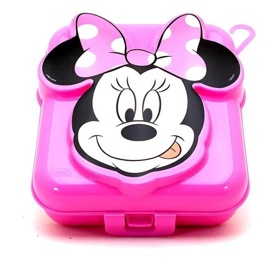 Imagem de Sanduicheira Infantil Disney Minnie 3D Plasútil Rosa Minnie