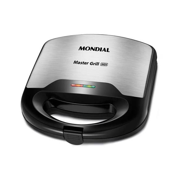 Sanduicheira master grill inox s-20 mondial 220v Menor preço em Sanduicheira master grill inox s-20 mondial 220v