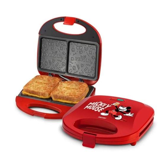 Imagem de Sanduicheira Mickey Mouse Funny Plates 750W 127V - Mallory