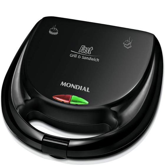 Imagem de Sanduicheira Mondial Fast Grill e Sandwich S-12 127v