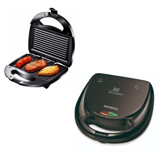 Imagem de Sanduicheira Mondial Fast Grill Preto 110v Premium Ultimas Peças