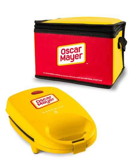Imagem de Sanduicheira Nostalgia Oscar Mayer 520W 5 polegadas amarela