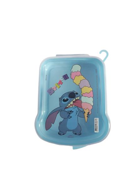 Imagem de Sanduicheira Plástico Plasutil Stitch Lanche Passeio Academi